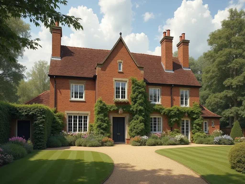 Charming brick home in Belgrave surrounded by lush greenery, representing Lime Financial's mortgage services in the area